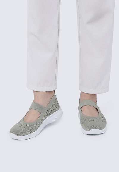 My Steps Comfy Sneakers In Sage Green