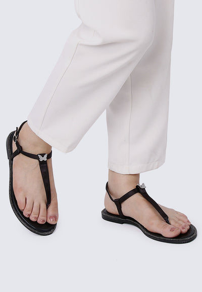 Magic Nightingale Comfy Sandals In Black