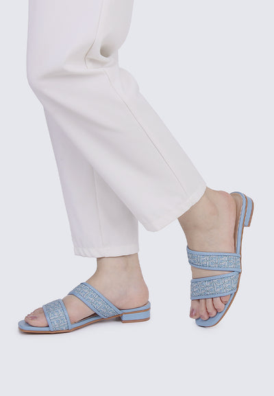 Myra Comfy Sandals In Blue