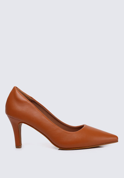 Ashley Comfy Pumps In Brown