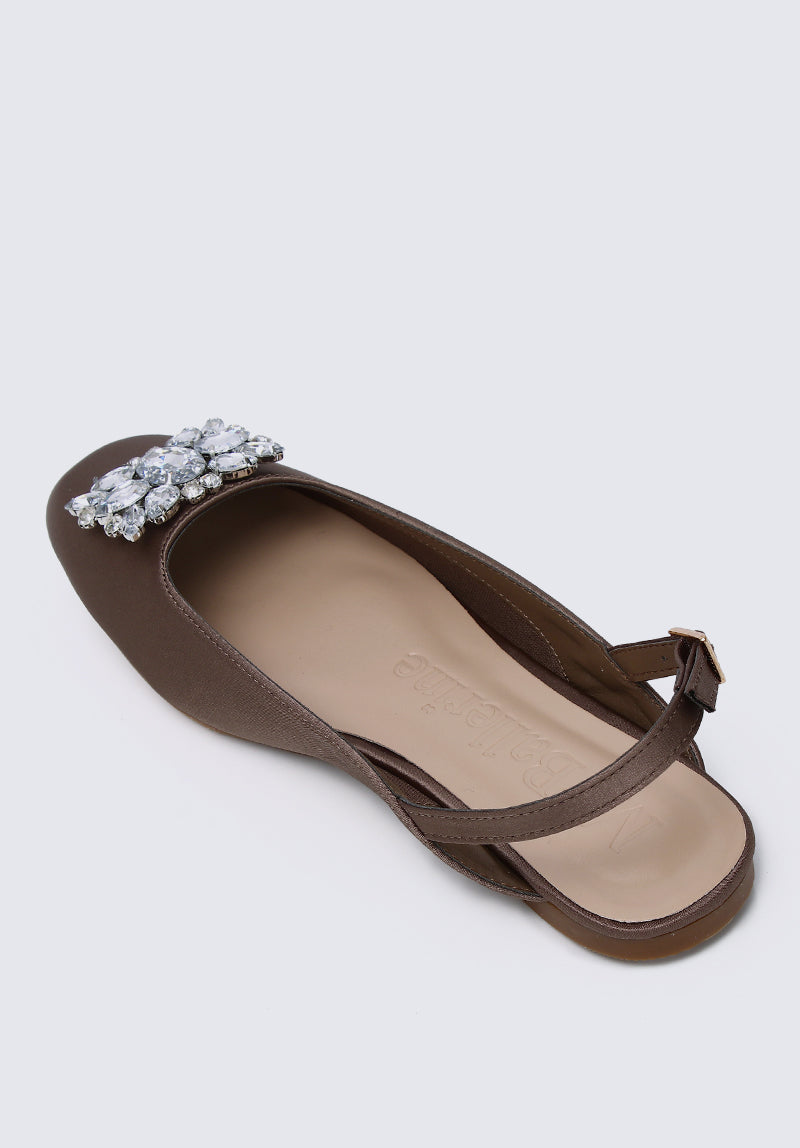 Gemie Comfy Ballerina In Khaki