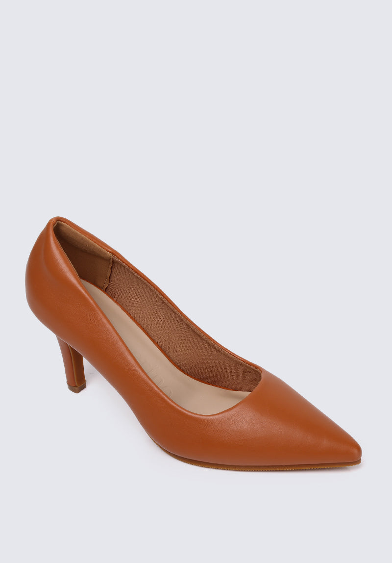 Ashley Comfy Pumps In Brown