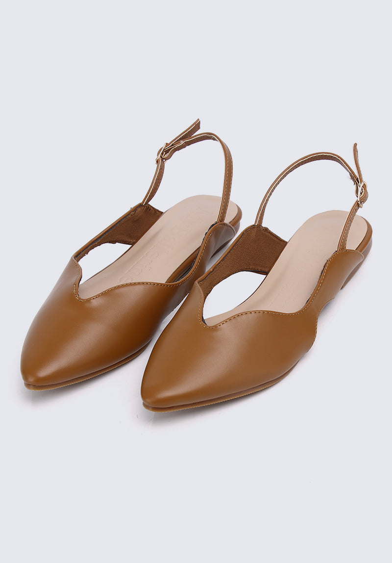 Riley Comfy Ballerina In Brown