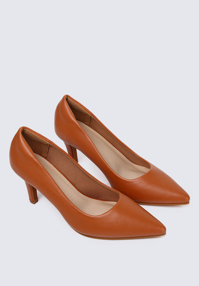 Ashley Comfy Pumps In Brown