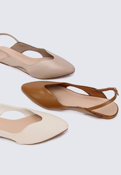 Riley Comfy Ballerina In Almond