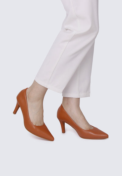 Ashley Comfy Pumps In Brown