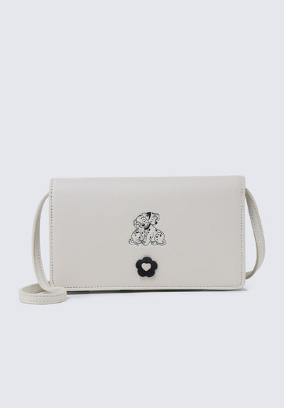 Pampurred Pals Crossbody Bag In Off White