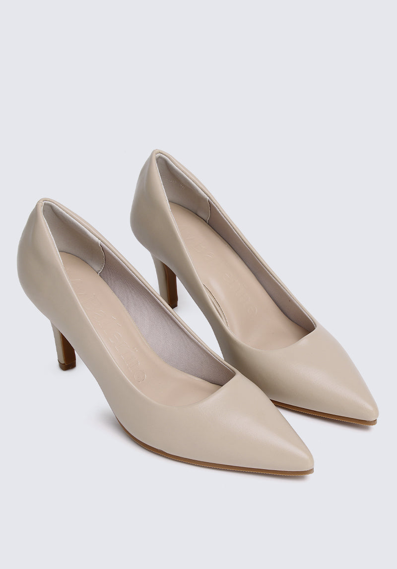 Ashley Comfy Pumps In Almond