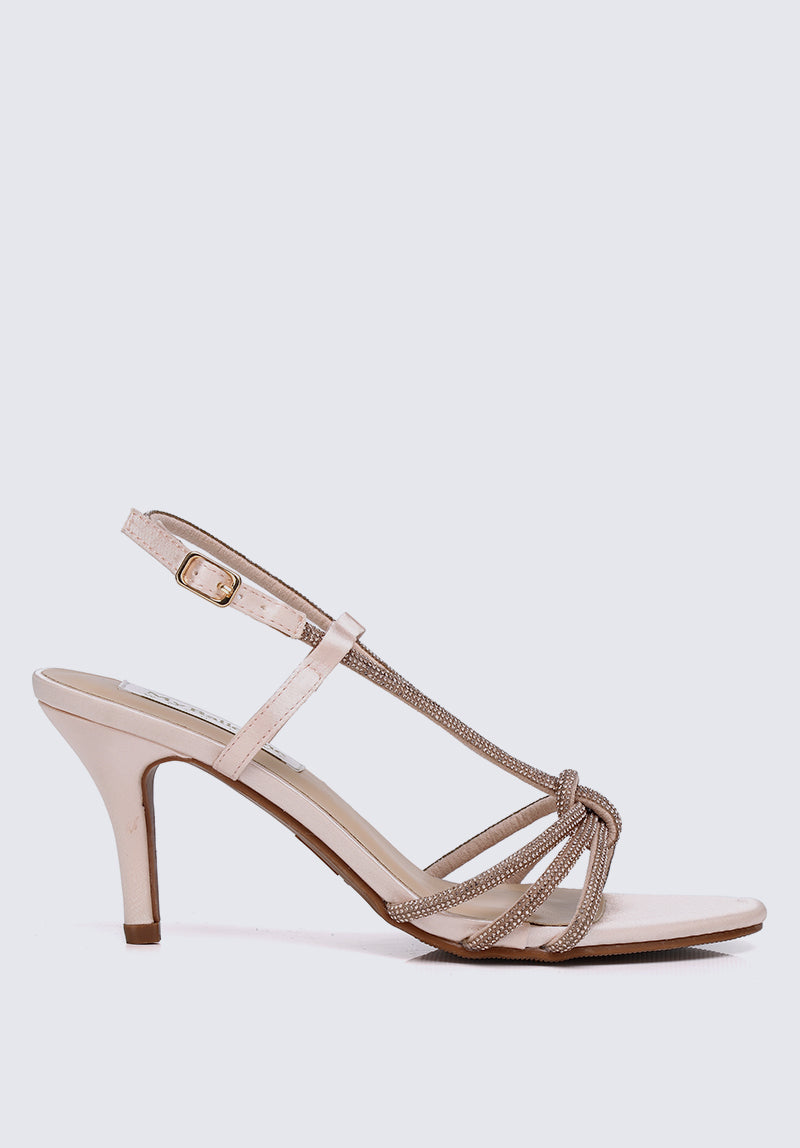 Alaia Comfy Heels In Nude